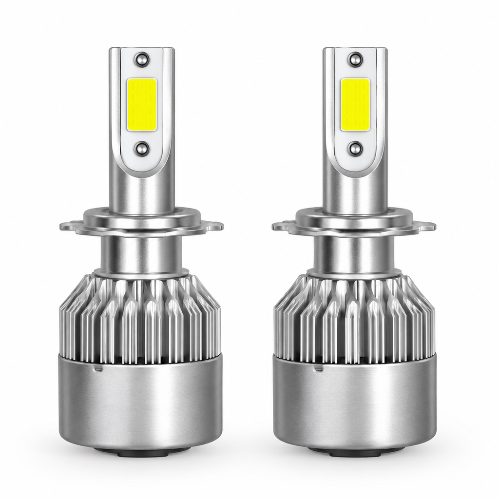 [S6H7] Lampara LED CREE H7 12/24 V 18.000 Lumenes con Cooler Nitroled x2u