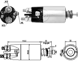 [ZM 4-897] Automatico Solenoide Arranque 4-897 ZM