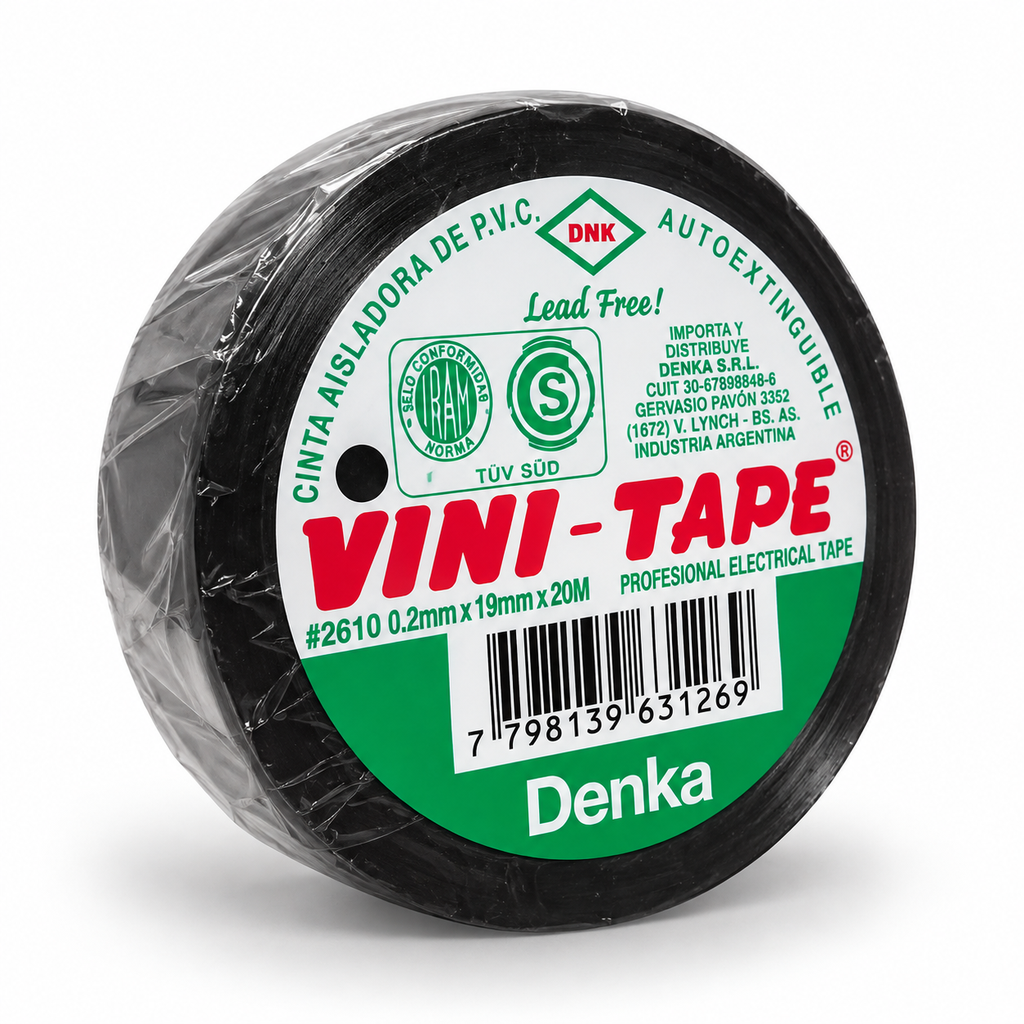 [402742 INT002] Cinta Aisladora Negra 10 M VINI-TAPE