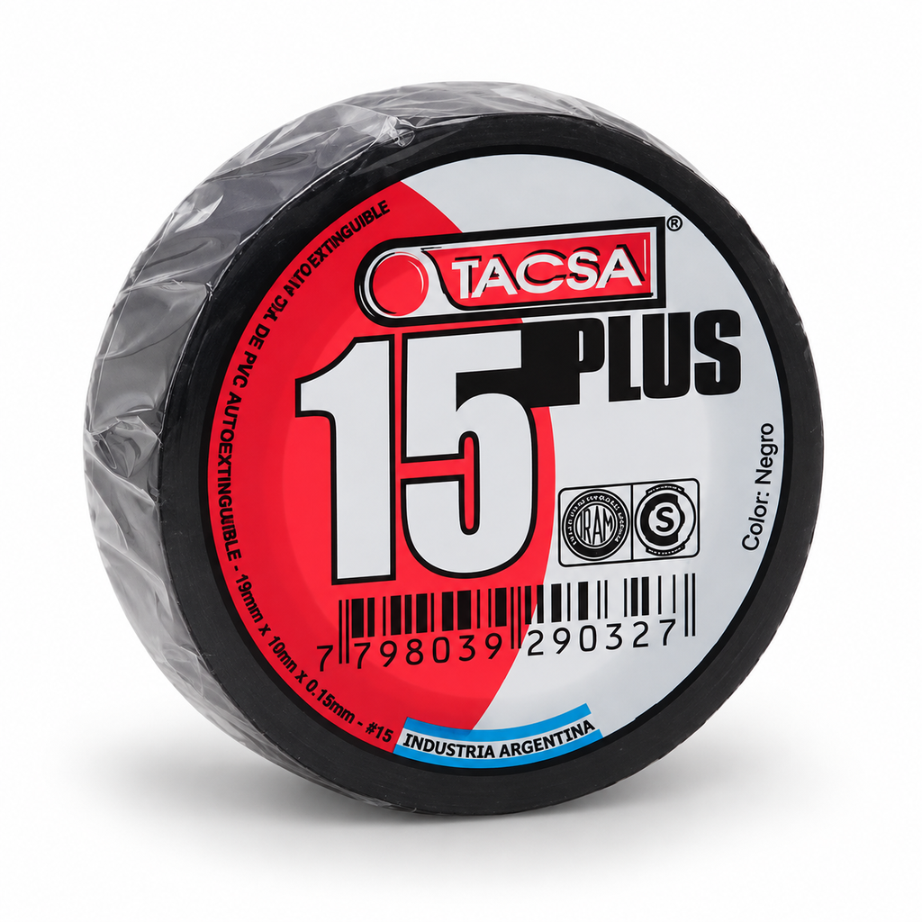 [TAPTTACSA015-N] Cinta Aisladora Negra 10 M Tacsa