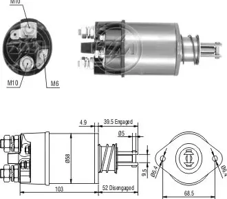 [ZM 1-801] Automatico Solenoide Arranque 1-801 ZM