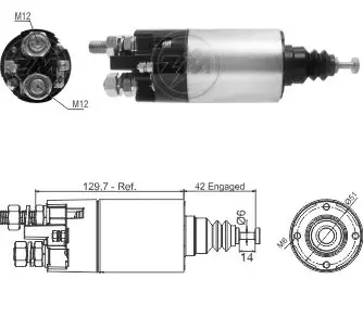 [ZM 1-842] Automatico Solenoide Arranque 1-842 ZM