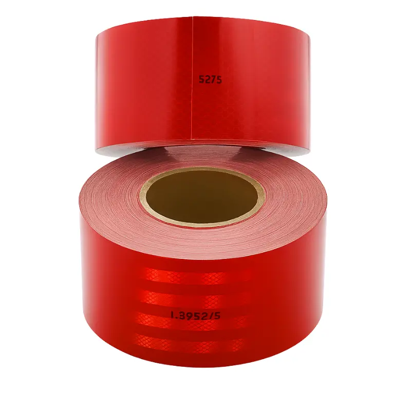 CINTA REFLECTIVA ALT 3M ROJO 45.7MT COMEX.