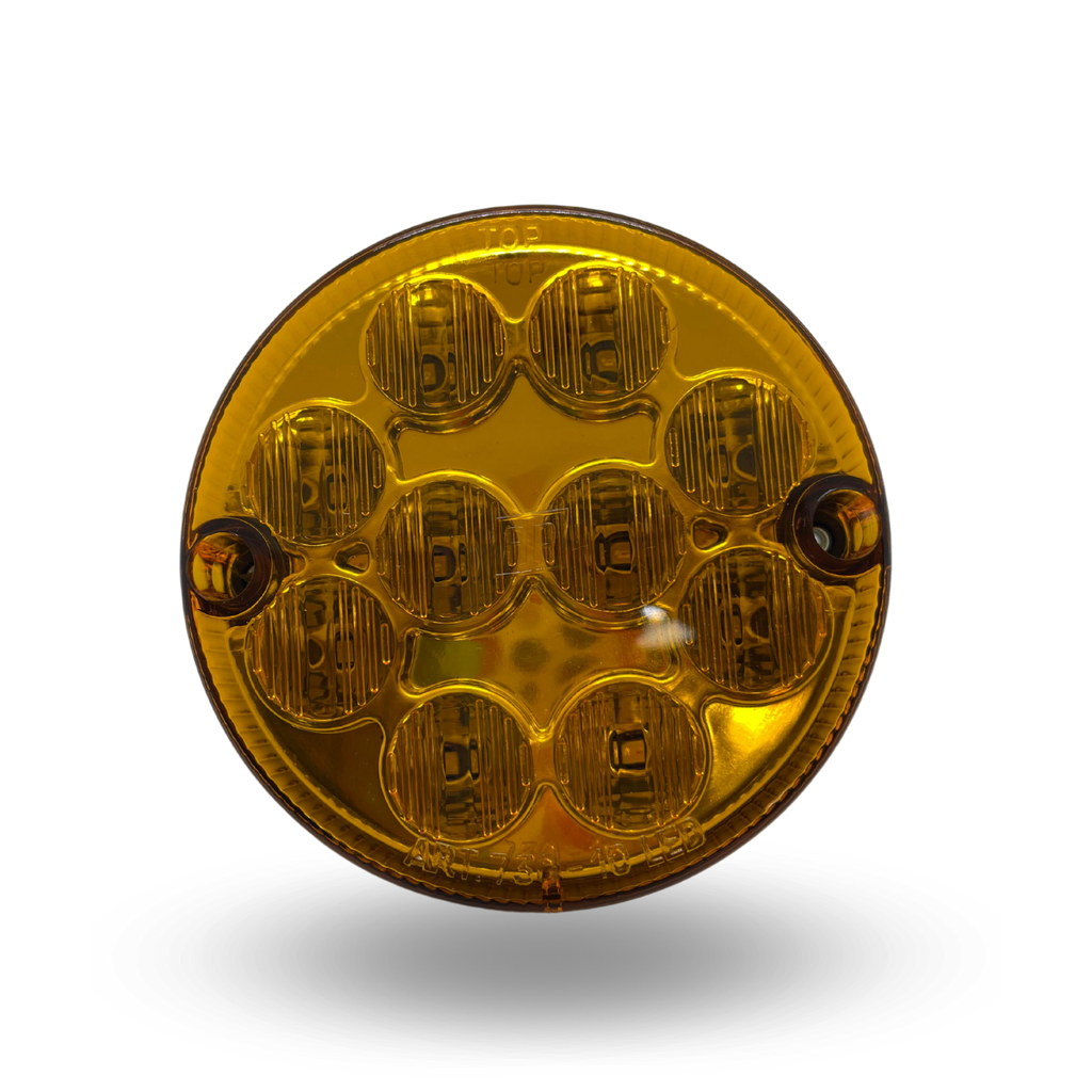FARO LED 730 10 LEDS AE AMBAR 24V  AP.