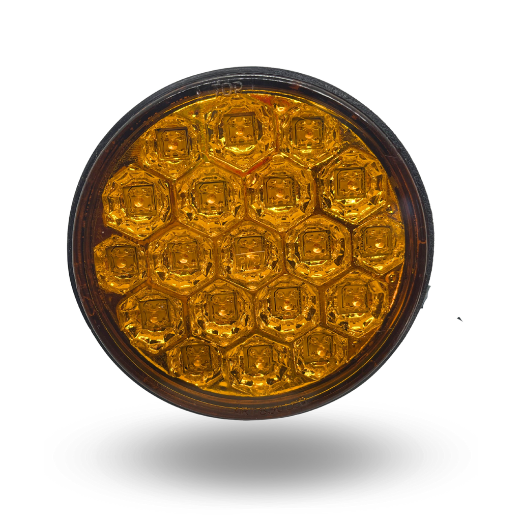 FARO LED 830 19 LEDS AMBAR C/CABLE 24V AP.