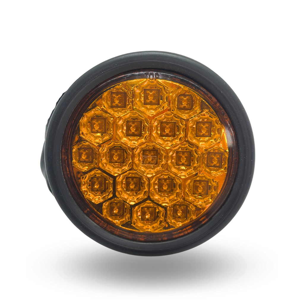 FARO LED 830 19 leds AMBAR ARO GOMA 24V AP.