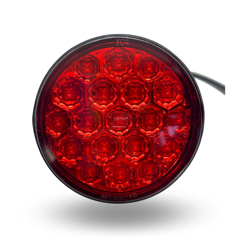 FARO LED 830 19 leds ROJO C/CABLE 24V AP.