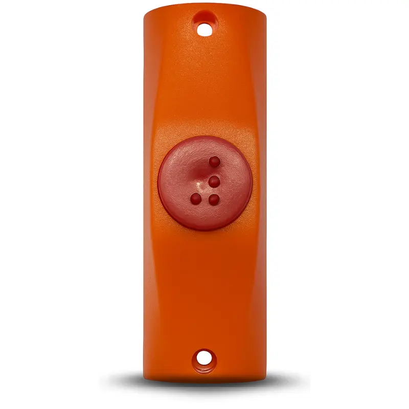BOTON DE TIMBRE P/CAÑO NARANJA B. ROJO MARCA FLOOD 6003/2  