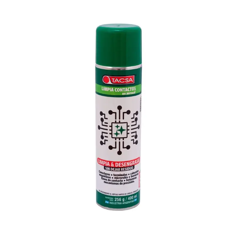  LIMPIA CONTACTOS TACSA EN AEROSOL 256G/400ML TAC093 DI. 