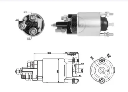 SOLENOIDE PARA ARRANQUE 12V SPRINTER VITO ZM 3-708 NO.   