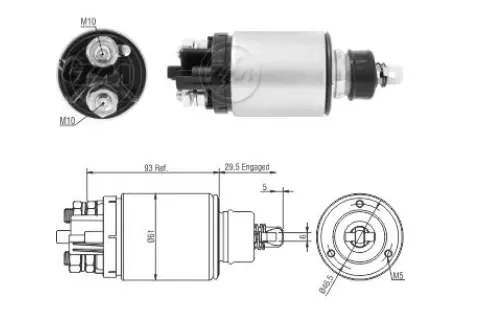  AUTOMATICO SOLENOIDE PARA ARRANQUE ZM 826 24V  NO. 