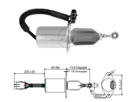  AUTOMATICO SOLENOIDE PARA ARRANQUE ZM 440 24V  NO.   