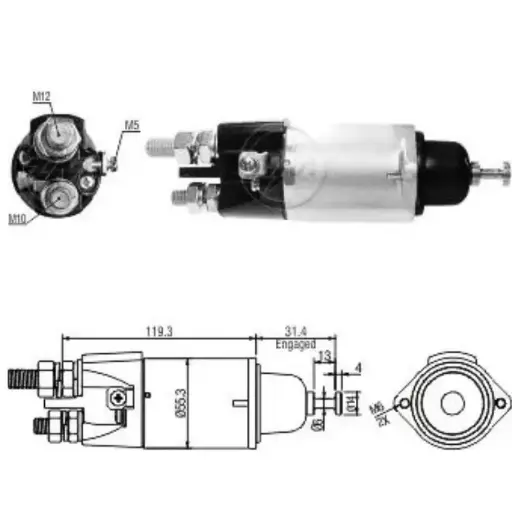 [ZM 3-898] AUTOMATICO ARRANQUE MITSUBISHI TIPO BOSCH 24V ZM  3-898 NO.