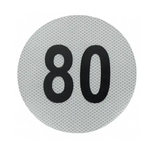 [VE80 CVEL80] CIRCULO DE VELOCIDAD MAXIMA 80KM/H COMEX. J.