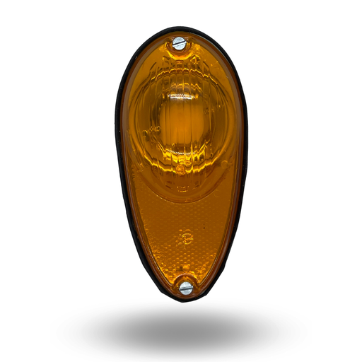 [30.12 AMBAR] FARO DELIMITADOR 30.12 LAT. OVALADO GR.AMBAR BUSSCAR AG.