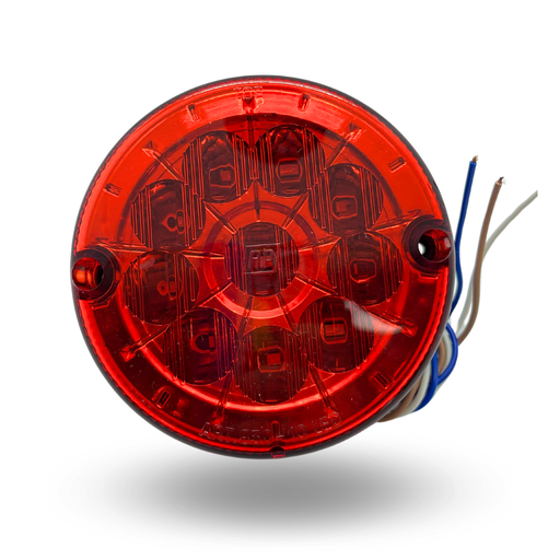 [830 - 10 LED - AE - R - BIV] FARO LED 830 10 LEDS AE ROJO BIV   AP.