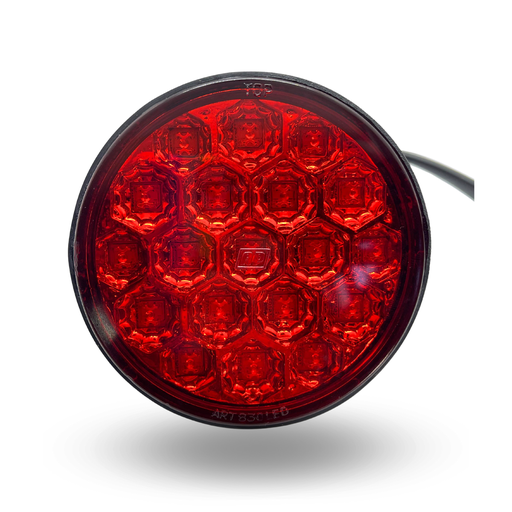 [830 - 19 LED - R - 24V ] FARO LED 830 19 leds ROJO C/CABLE 24V AP.