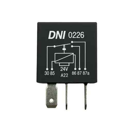 [0226] MINI RELAY INVERSOR 24V  5 TERM 30/20AMP. DNI 0226 32780 82-6226   IMPO.