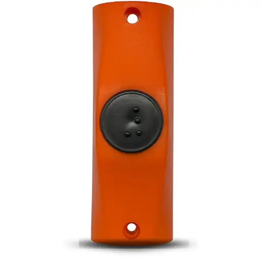 [6003/1] BOTON DE TIMBRE P/CAÑO NARANJA B. NEGRO MARCA FLOOD 6003/1