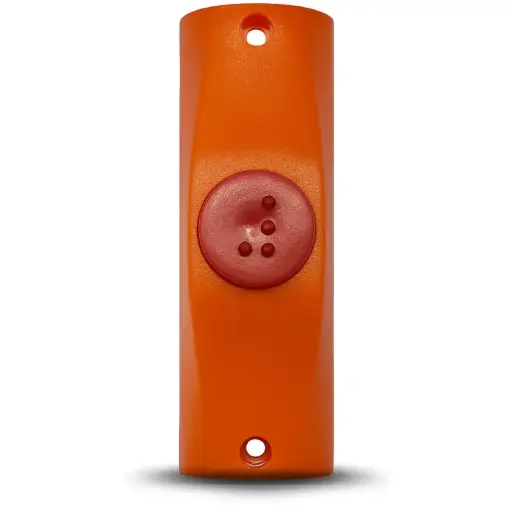 [6003/2] BOTON DE TIMBRE P/CAÑO NARANJA B. ROJO MARCA FLOOD 6003/2  
