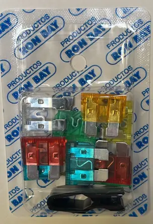 [FFCU] BLISTER FUSIBLES FICHA VARIOS X 10 PCS RONBAY  