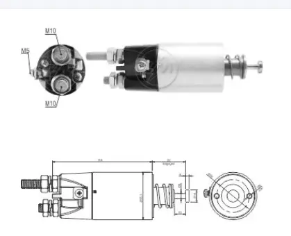  AUTOMATICO SOLENOIDE PARA ARRANQUE ZM 6-897 24V  NO. 